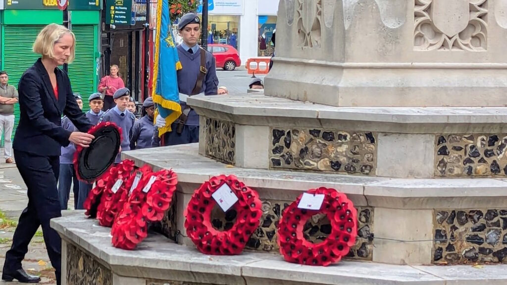 Emma Reynolds MP at the Battle of Britain Church service in High Wycombe