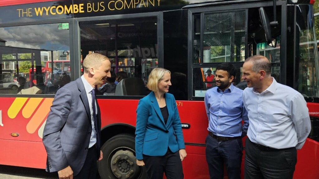 Emma Reynolds MP at Carousel buses