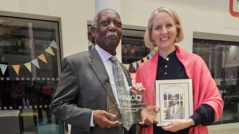 Emma Reynolds MP with Sebert Graham
